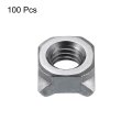 Weld Nuts M8 Square Unc Carbon Steel Machine Screw Gray 100pcs