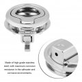 Qiilu Stainless Steel Flush Pull Hatch Latch Lock For Rv Marine Boat 1 5 Inch Silver