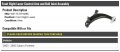 Front Right Passenger Side Lower Control Arm With Ball Joint Compatible 2003-2005 Subaru Forester