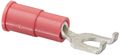 Vinyl Insulated Spade Terminal With Flange 22-18 Wire Size 6 Stud 0 3 Width 768 Length 