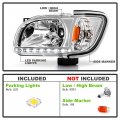 Acanii For 2001-2004 Toyota Tacoma Led Drl Headlights Headlamp Built In Corner Lights Left Right Driver Passenger Side