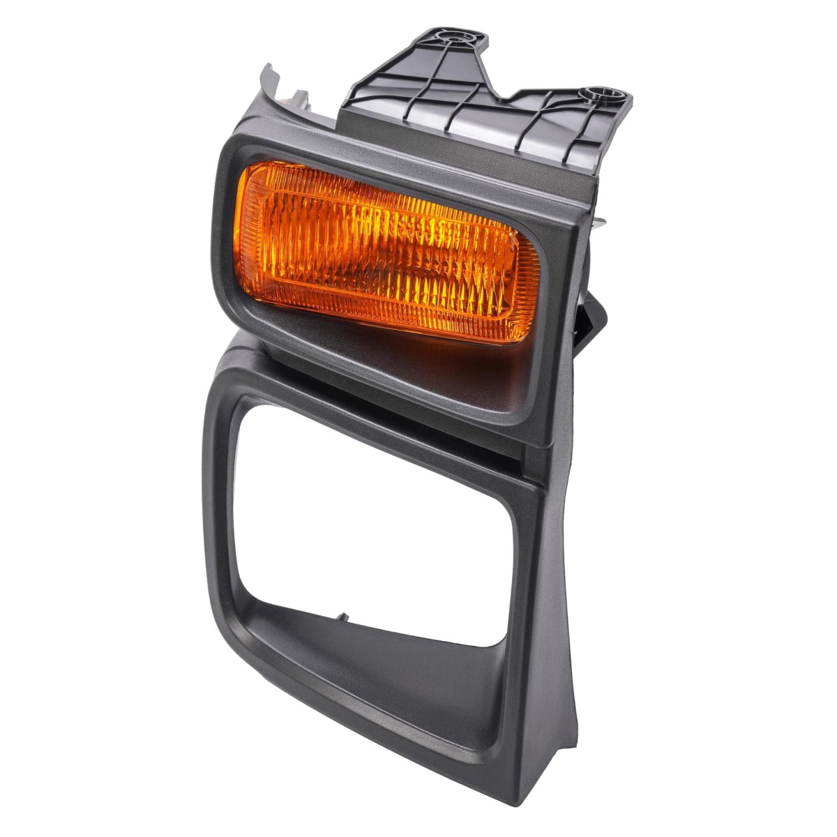 Hecasa Right Headlight Bezel W Turn Signal Light For 2008-2019 Ford E150 E250 E350 Super Duty Headlamp Cover Door Trim Yellow