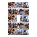 Rocky Mountain Outdoors Panels Pattern Plastic Wall Decor Toggle Light Switch Plate Cover 