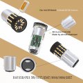Wiseshine Bay15d P21 5w 1034a 1157a 1157na 2057a 2057na 2357a 2357na Amber Yellow 54smd 3014 12v-24v Super Bright Led For Turn