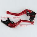 Pair Clutch Brake Levers Shorty Motorcycle Oem Set Red Fit For Kawasaki Zg1000 Concours 1992-2006 F-14 C-777