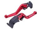 Pair Clutch Brake Levers Shorty Motorcycle Oem Set Red Fit For Kawasaki Zg1000 Concours 1992-2006 F-14 C-777