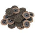 Surface Conditioning Quick Change Discs 25 Pcs 2 Inch Brown Coarse Tan Prep Pad Universal Male Type-r For Multi-material Use 