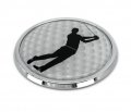 Elektroplate Golf Putt All Metal Emblem For Cars Trucks And Auto Universal Fit At 3 Weatherproof