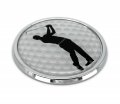 Elektroplate Golf Putt All Metal Emblem For Cars Trucks And Auto Universal Fit At 3 Weatherproof