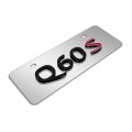 Ipick Image For Infiniti Q60s Name In 3d European Look Half-size Brush Metal License Plate