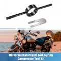 Uxcell 1 Set Universal Motorcycle Fork Spring Compressor Tool Kit For Most Streetbike Forks