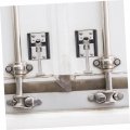 Ibasenice 3 Pairs Trailer Accessories Metal Door Catch Roadtrip Essentials Entry Lock Flap Holder Keystone Rv Parts Travel