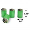 Sloth Family Butterflies Valve Stem Caps For Tire Rim Wheel Aluminum Green