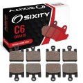 Sixity C6 Front Ceramic Brake Pads For Kawasaki Vn1600b Vulcan 1600 Mean Streak B7f B7fa B8f B8fa 2007-2008 Complete Set 
