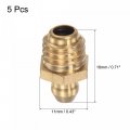 Uxcell Brass Straight Grease Fitting M10 X 1 5mm Thread Hydraulic Accessories 5pcs