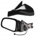 Ocpty Black Driver Side And Passenger View Mirror Smooth With Power Adjustment Manual Folding Heated Compatible For 2004-2008