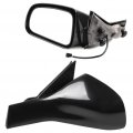 Ocpty Black Driver Side And Passenger View Mirror Smooth With Power Adjustment Manual Folding Heated Compatible For 2004-2008