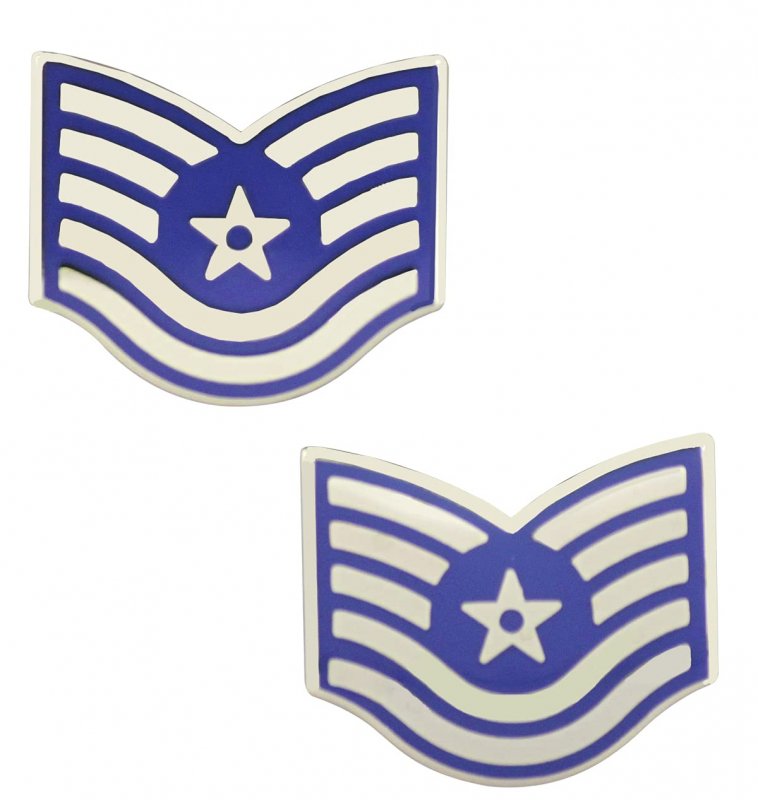 Air Force Tech Sergeant Collar Device Pair