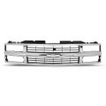 Front Side Grille Cross Bar Insert For Chevy C K 1500 2500 3500 Suburban Tahoe 1994-2000 Chrome 15981092 Gm1200239 
