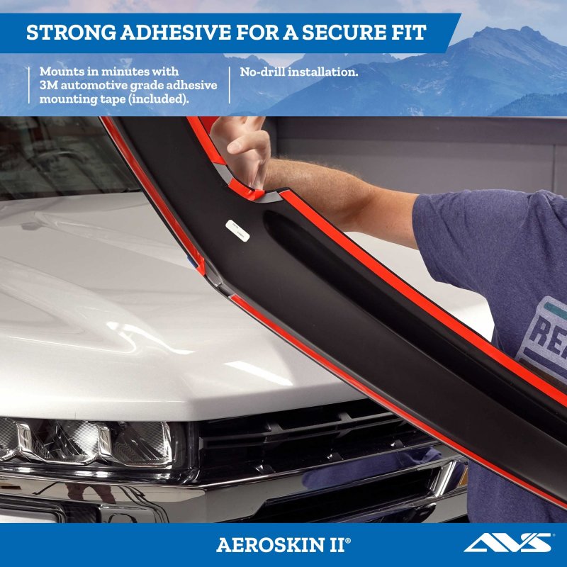 Auto Ventshade Avs Aeroskin Ii Hood Protector 2017 2022 Ford 250 350 F 450 Low Profile Textured Black 1 Pc 436135