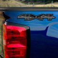 4x4 Midnight Black Ice Silverado Truck Decal Set Carbon Fiber