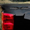 4x4 Midnight Black Ice Silverado Truck Decal Set Carbon Fiber