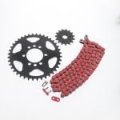 Suzuki Ltz400 Z400 Chain And Sprocket Kit 2003 To 2008 Red Non O Ring 520 96 With 14 Tooth Front 40 Rear Steel Sprockets 