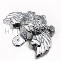 Smt-black Skull Horn Cover Red Light Bulb Compatible With 92-16 Harley Cowbell All V-rod S B07bfb19b4