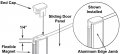 Flexible Shower Door Magnetic Seal 70 Long With Gray Plastic End Caps