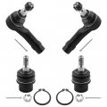 Boxi 4pcs Lower Ball Joints Outer Tie Rod Links Fit Ford F-150 2004-2008 2004 New Body Style For Lincoln Mark Lt 2006-2008 