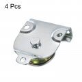 Uxcell 4pcs 72mm Single Pulley Block Iron Hanging Wire Towing Wheel Cable Rope Runner Roller In Zinc Plated