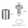 Uxcell 3 4 Dia X 1 19x25mm Standoff Screws Wall Mount Sign Holders Acrylic Glass Nails 10pcs