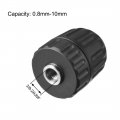 Uxcell 3 8 Keyless Drill Chuck Convert Adapter 0 8-10mm For Impact Driver Cordless Black