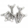 M6-1 0 X 60mm 304 Stainless Steel Wing Butterfly Screws Bolts Wing Bolt Machine Fastener Thumb Hand For Electronic Equipment 6