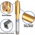 Burkit M12 X 5 Spiral Point Tap Hss Titanium Coating Plug Threading 1