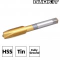 Burkit M12 X 5 Spiral Point Tap Hss Titanium Coating Plug Threading 1