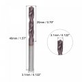 Uxcell Carbide Twist Drill Bits 3 1mm Din K45 Tungsten Altisin Coated Jobber Straight Shank Drilling Cutter For Stainless Steel