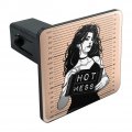 Hot Mess Woman Mug Shot Tow Trailer Hitch Cover Plug Insert