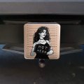 Hot Mess Woman Mug Shot Tow Trailer Hitch Cover Plug Insert