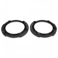 X Autohaux Pair 7 Inch Round Headlight Mounting Retaining Bracket Ring Headlamp Bezels Cover Abs For Jeep Wrangler Jk 2007-2017