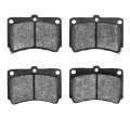Front Disc Brake Pads For Ford Escort 1991 1992 1993 1994 1995 1996 Semi Metallic 2 53 Inner Height 3 61 In Width 