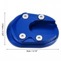 Uxcell 1 Set Aluminum Alloy Motorcycle Kickstand Plate Pad For Honda 125 2013-2023 Motor Bike Extension Foot Support With