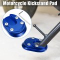 Uxcell 1 Set Aluminum Alloy Motorcycle Kickstand Plate Pad For Honda 125 2013-2023 Motor Bike Extension Foot Support With