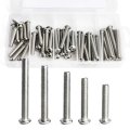 M6 Button Head Socket Cap Screws Bolts 304 Stainless Steel Metric Allen Hex Drive Fully Threaded 50 Pieces 30mm 35mm 40mm 45mm