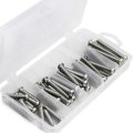 M6 Button Head Socket Cap Screws Bolts 304 Stainless Steel Metric Allen Hex Drive Fully Threaded 50 Pieces 30mm 35mm 40mm 45mm 