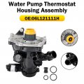 Topteng Water Pump Thermostat Housing Assembly Fit For Vw Golf Gti Audi A3 A4 06l121111h 06k121600c 06l121012a