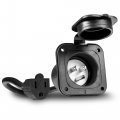 True Mods 15a Flanged Inlet Shore Power Supply Receptacle W 16 Extension Cord For Rv Camper Boat Trailer Nema 5-15 125v 