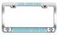 Live Love Fish Redbreast Sunfish Fishing Chrome Metal License Plate Frame Heavy Duty Stainless Steel Tag Holder For Us And 