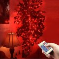Ruichen Copper Wire 66 Ft 200 Led Twinkle String Fairy Lights Plug In With Remote Red