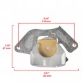 Caltric Front Brake Caliper With Disc And Studs Compatible Honda Fourtrax Rancher Trx420tm 2014-2022